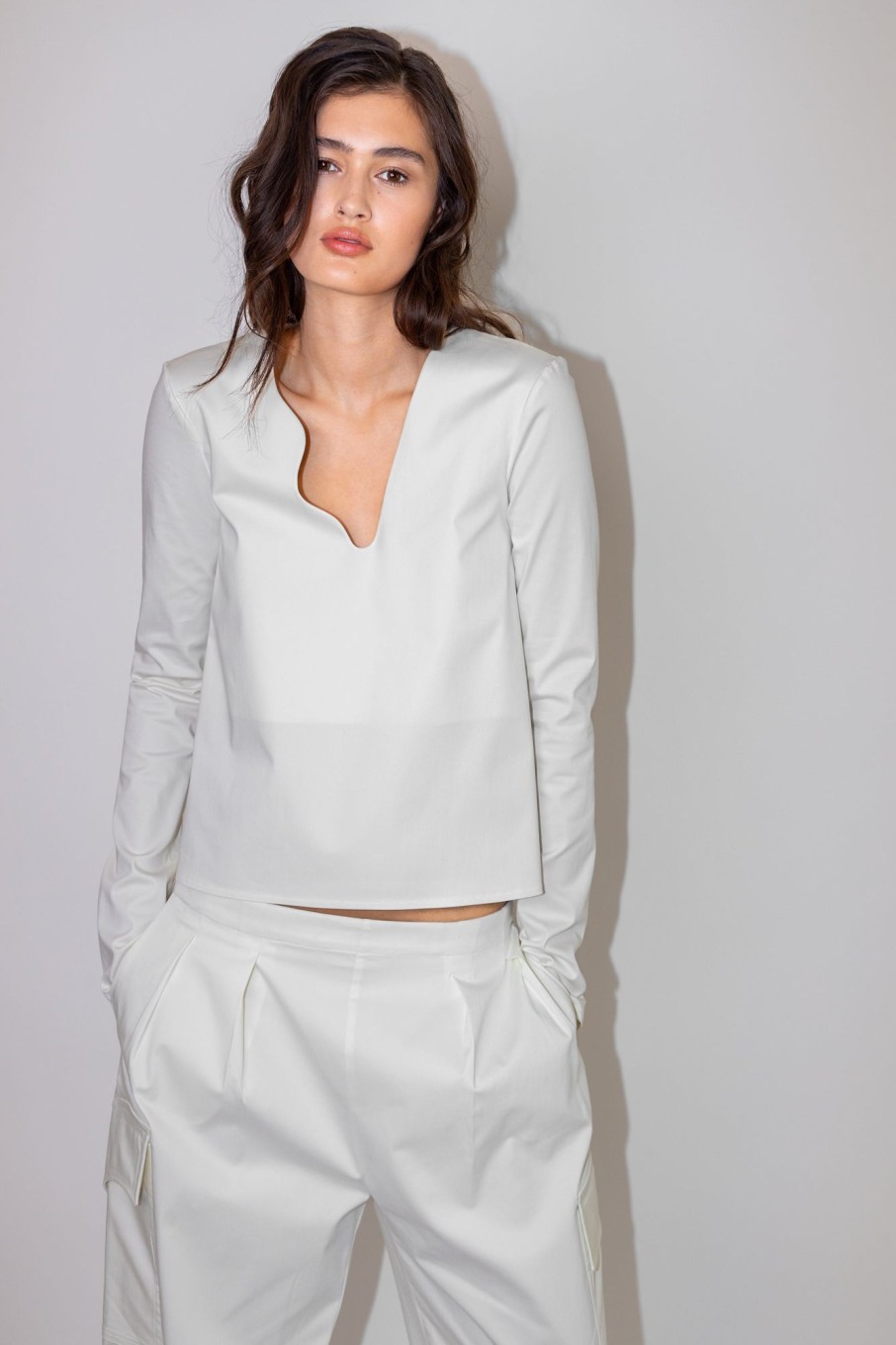 Women Elaine Hersby | Rosalba Top Cotton